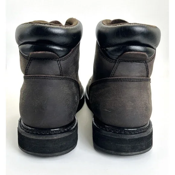 Work n Sport 6” Work Boots Mens Sz 11EE Brown Leather Soft Toe Thorogood Soles - Picture 5 of 9